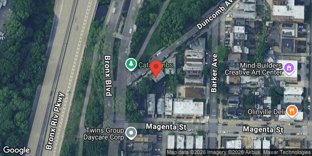 Aerial map of 3420 DUNCOMB AVENUE, Bronx