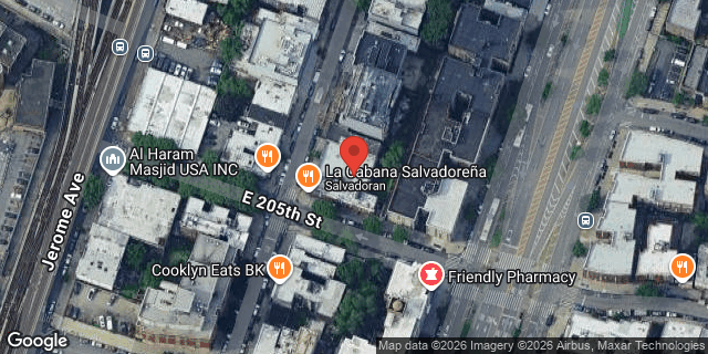 Aerial map of 3152 VILLA AVENUE, Bronx