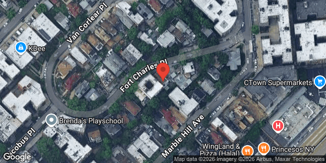 Aerial map of 34 FT CHARLES PLACE, Manhattan