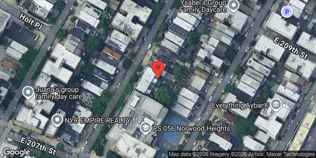 Aerial map of 3270 HULL AVENUE, Bronx
