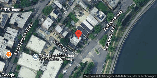Aerial map of 3039 SEDGWICK AVENUE, Bronx