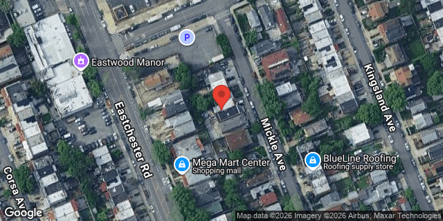 Aerial map of 3339 MICKLE AVENUE, Bronx