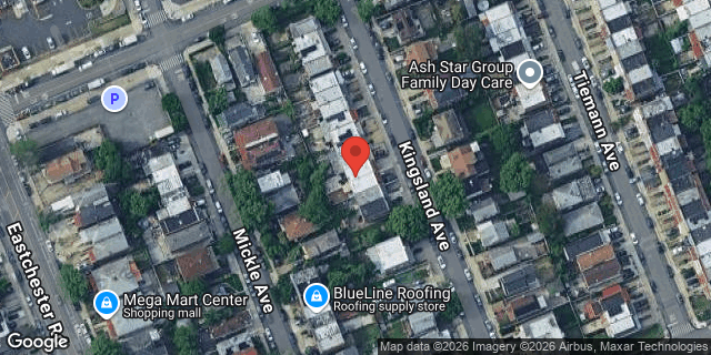 Aerial map of 3335 KINGSLAND AVENUE, Bronx