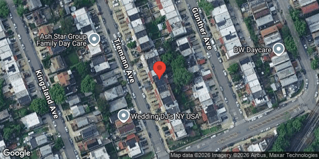 Aerial map of 3320 TIEMANN AVENUE, Bronx