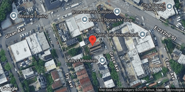 Aerial map of 3255 GRACE AVENUE, Bronx