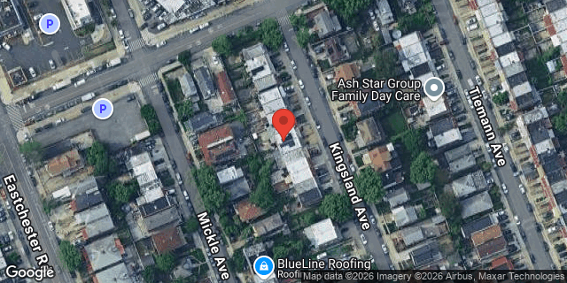 Aerial map of 3341 KINGSLAND AVENUE, Bronx
