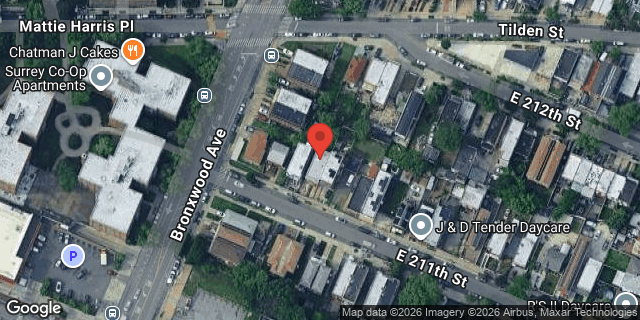 Aerial map of 913 EAST 211 STREET, Bronx