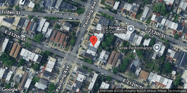 Aerial map of 3566 PAULDING AVENUE, Bronx