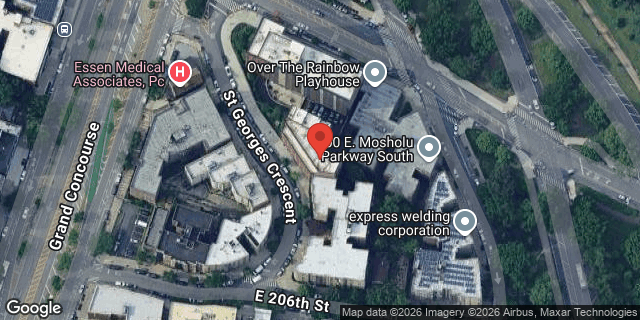 Aerial map of 186 ST GEORGES CRESCENT, Bronx