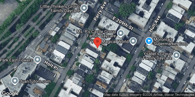 Aerial map of 3286 PERRY AVENUE, Bronx