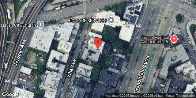 Aerial map of 3188 VILLA AVENUE, Bronx