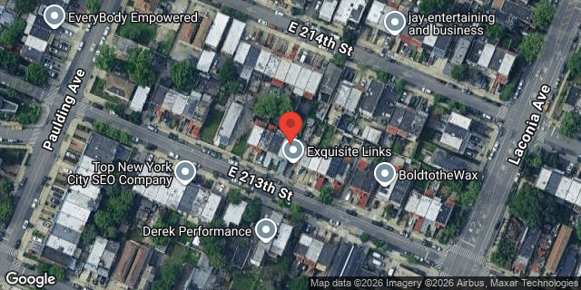 Aerial map of 1031 EAST 213 STREET, Bronx