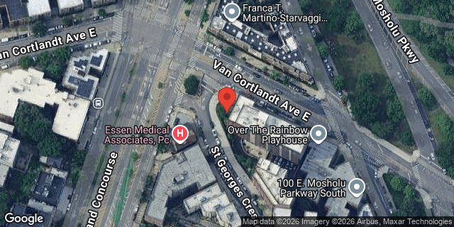 Aerial map of 150 VAN CORTLANDT AVE E, Bronx