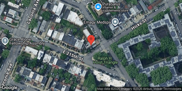 Aerial map of 3575 WILSON AVENUE, Bronx