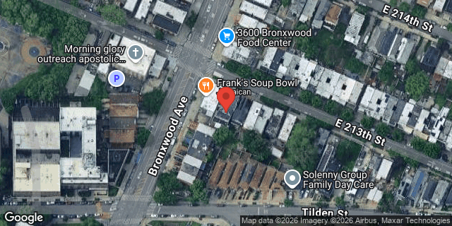 Aerial map of 900A EAST 213 STREET, Bronx