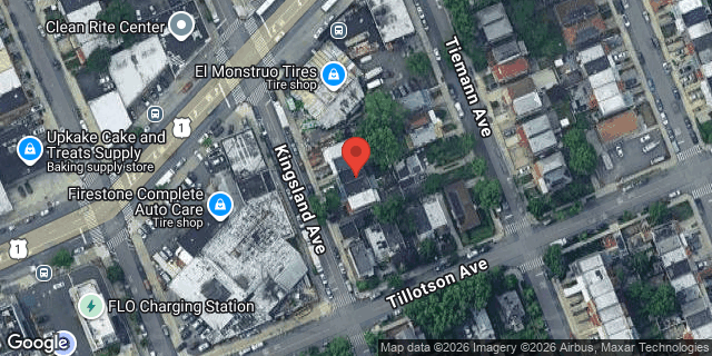Aerial map of 3412 KINGSLAND AVENUE, Bronx