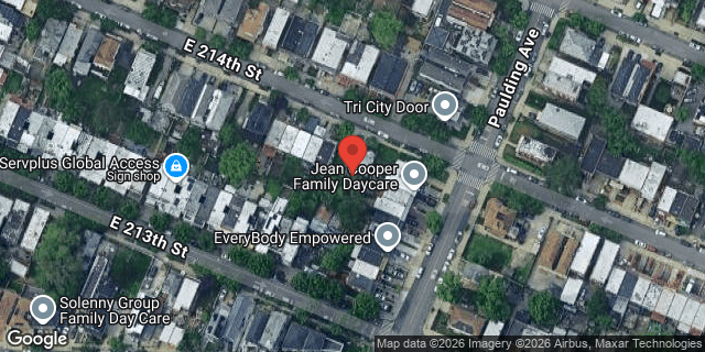 Aerial map of 958 EAST 214 STREET, Bronx