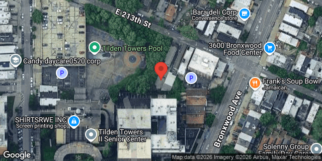 Aerial map of 848A EAST 213 STREET, Bronx