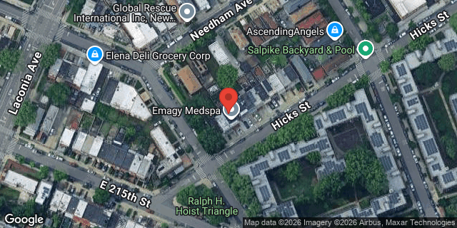 Aerial map of 1305 HICKS STREET, Bronx