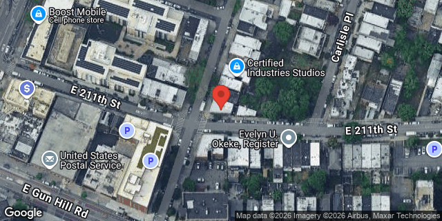 Aerial map of 3530 HOLLAND AVENUE, Bronx