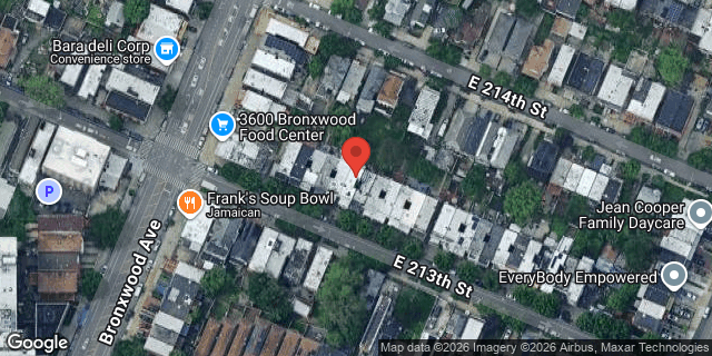 Aerial map of 919 EAST 213 STREET, Bronx