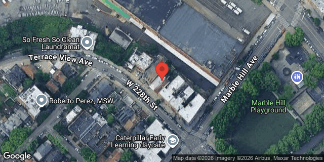 Aerial map of 163A WEST 228 STREET, Manhattan