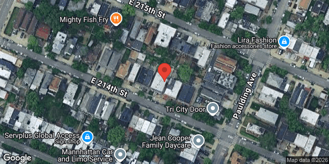 Aerial map of 943 EAST 214 STREET, Bronx