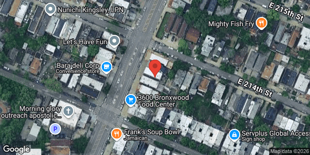Aerial map of 3612 BRONXWOOD AVENUE, Bronx