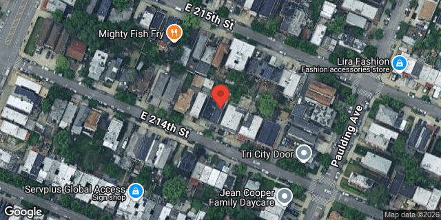 Aerial map of 939 EAST 214 STREET, Bronx