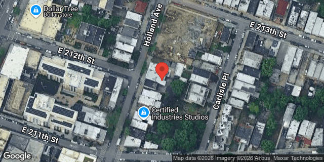 Aerial map of 3550 HOLLAND AVENUE, Bronx