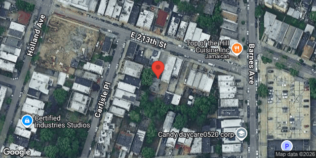 Aerial map of 760 EAST 213 STREET, Bronx