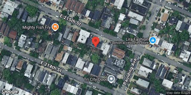 Aerial map of 950 EAST 215 STREET, Bronx