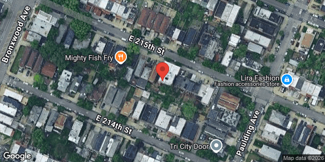 Aerial map of 940 EAST 215 STREET, Bronx