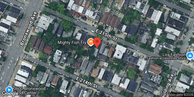 Aerial map of 932 EAST 215 STREET, Bronx