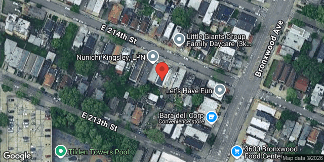 Aerial map of 850 EAST 214 STREET, Bronx