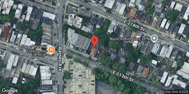 Aerial map of 815 EAST 213 STREET, Bronx