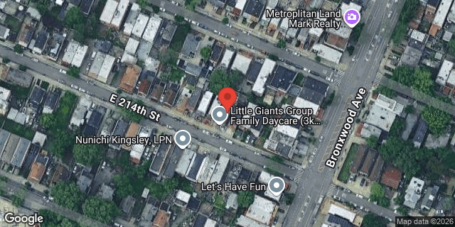 Aerial map of 851 EAST 214 STREET, Bronx