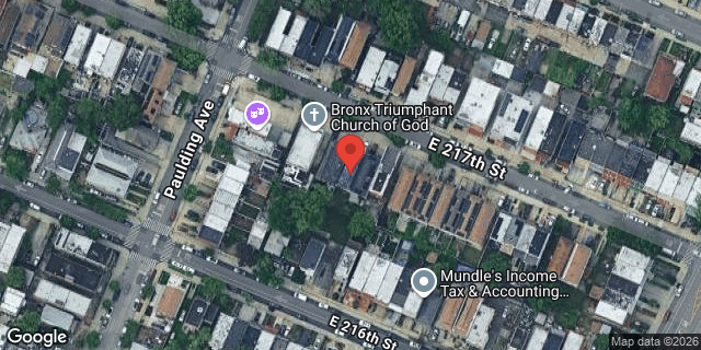 Aerial map of 1018 EAST 217 STREET, Bronx