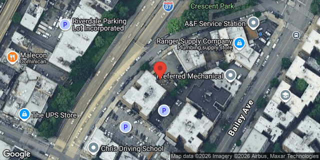 Aerial map of 3146 ALBANY CRESCENT, Bronx