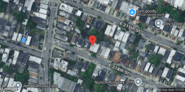 Aerial map of 821 EAST 214 STREET, Bronx