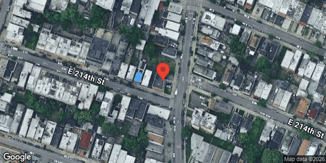 Aerial map of 789 EAST 214 STREET, Bronx