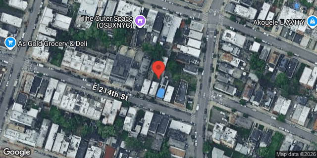 Aerial map of 779 EAST 214 STREET, Bronx