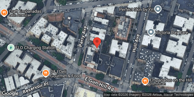 Aerial map of 3508 PERRY AVENUE, Bronx