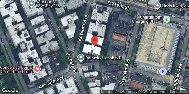Aerial map of 3310 KOSSUTH AVENUE, Bronx