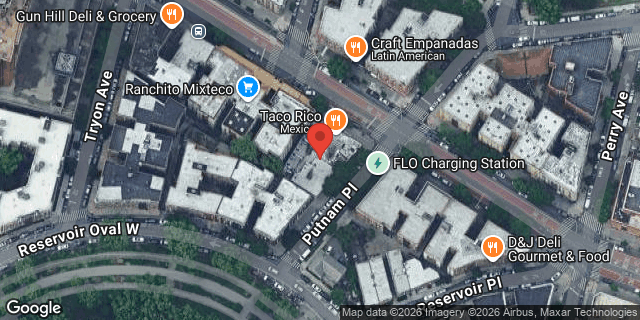 Aerial map of 262 EAST GUN HILL ROAD, Bronx