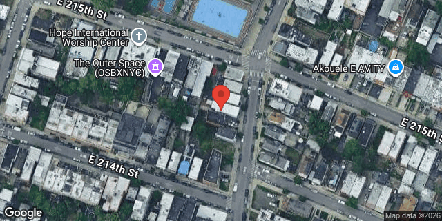 Aerial map of 3639 BARNES AVENUE, Bronx