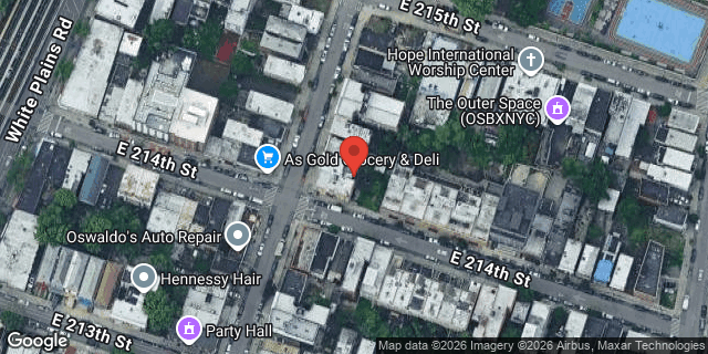Aerial map of 3632 HOLLAND AVENUE, Bronx
