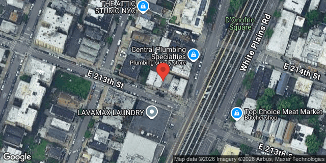 Aerial map of 673 EAST 213 STREET, Bronx