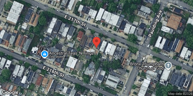 Aerial map of 948 EAST 217 STREET, Bronx