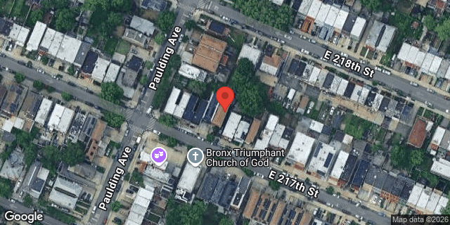 Aerial map of 1013 EAST 217 STREET, Bronx